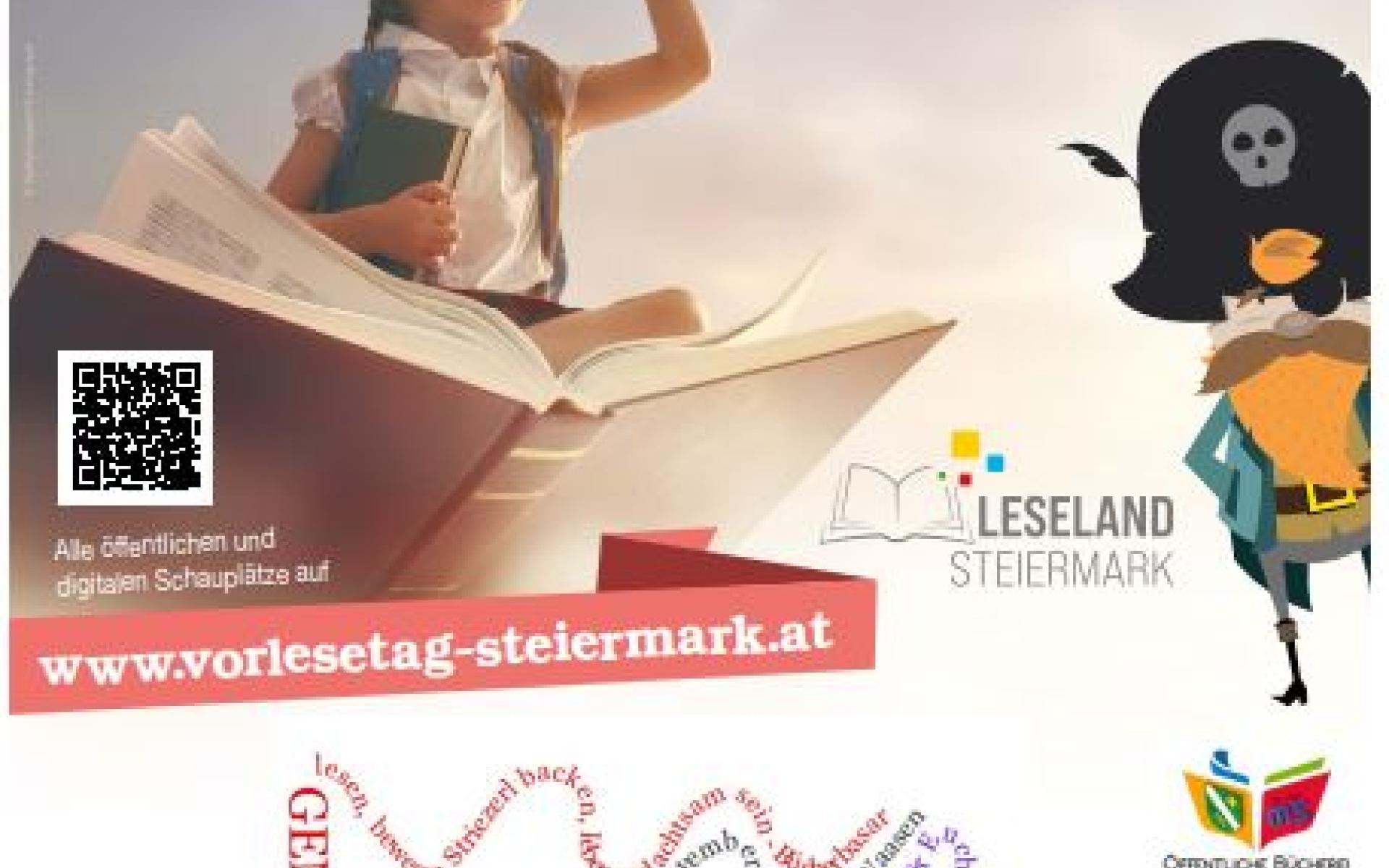 8. Steirischer Vorlesetag Bild vom Plakat 8.November 2025 9.00-12.00 Uhr