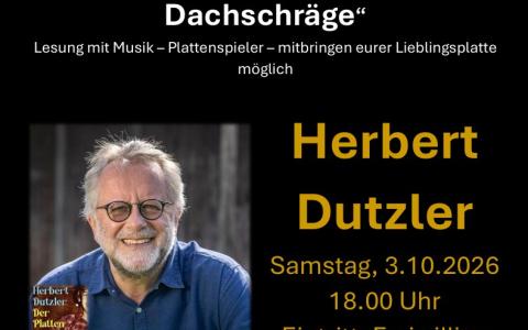 Plakat Lesung Dutzler 